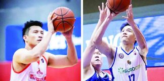 Former PBA stars James Yap (left) and Chris Tiu will renew their rivalry after leading Hua Siong College-Iloilo and Xavier School to the FCAAI 40-year division finals. PHOTO COURTESY OF FCAAI