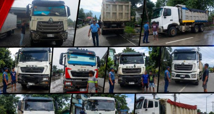 truck illegal quarry Photo courtesy of PNP Iloilo Police Provincial Office