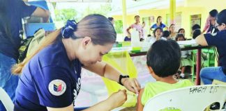 Over 400,000 children across Western Visayas are targeted for protection in the Measles-Rubella Supplemental Immunization Activity running from Aug. 10 to 28, 2026. Department of the Interior and Local Government Region 6 director Juan Jovian Ingeniero assured the public that the vaccines are safe and free and available at local health centers and designated areas by local governments. Right photo shows learners from Paga Elementary School in San Enrique, Iloilo receiving immunization against measles, rubella, tetanus, diphtheria, and Human Papillomavirus during a "Bakuna Eskwela" campaign. SAN ENRIQUE PRIMARY HEALTH CARE FACILITY PHOTO