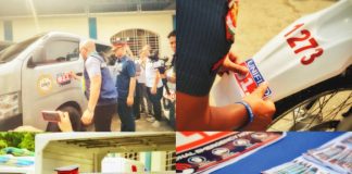 911 AWARENESS. Police Regional Office 6 and Department of the Interior and Local Government – Region 6 officials and personnel promote the 911 emergency hotline number through the posting of posters and stickers on emergency and government vehicles during a region-wide awareness campaign. ALLEN ANIMAS/PN