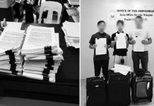 More graft raps filed over P670-M Antique infra projects Members of AMLIG Antique and Kahublagan Kontra Korapsyon display copies of the complaints they filed before the Office of the Ombudsman – Visayas, while stacks of supporting documents accompany their criminal and administrative cases.