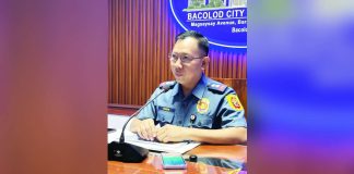 Police Lt. Col. Lester L. Leada, BCPO deputy director for administration, discussed the city police office’s intensified campaign against loose firearms during a press conference on August 12, 2026. MAE SINGUAY PHOTO