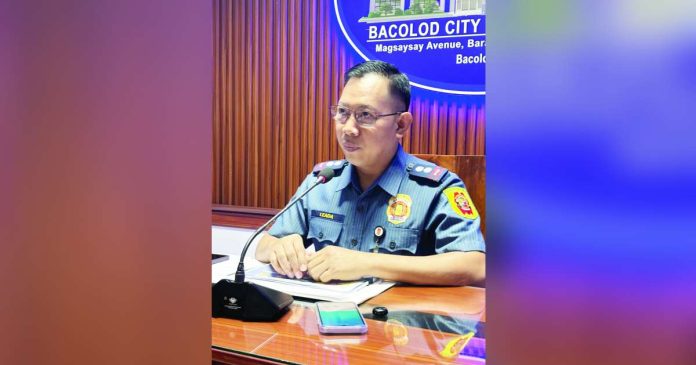 Police Lt. Col. Lester L. Leada, BCPO deputy director for administration, discussed the city police office’s intensified campaign against loose firearms during a press conference on August 12, 2026. MAE SINGUAY PHOTO