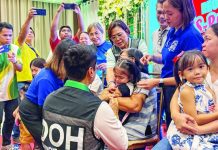 150 Capiz children receive measles-rubella vaccine at regional launch A total of 150 Capiznon children aged 6 to 59 months received the measles-rubella vaccine during the regional launch of the Measles-Rubella Supplemental Immunization Activity at the Circulo Convention Center in Pueblo de Panay, Roxas City, on August 6. The vaccination campaign will run from August 10 to 28 across Western Visayas. PIA-CAPIZ PHOTO