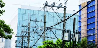 Power lines in parts of Metro Manila in this undated photo. The Department of Energy on Monday, Aug. 24, 2026, said around P7 billion is being considered to fund measures to address system losses, in line with the Marcos administration’s bid to remove charges from electricity not used by consumers. PNA FILE PHOTO