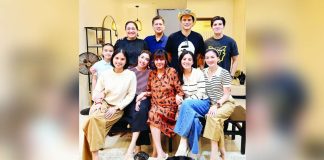 Dani Barretto hosts Legaspi family gathering at her home sans dad Kier. @DANIBARRETTO/INSTAGRAM PHOTO