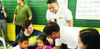 TOP PRIORITY. President Ferdinand R. Marcos Jr. and Education Secretary Sonny Angara talk with public school learners in this undated photo. During his 5th State of the Nation Address on July 27, 2026, Marcos said education remains the government’s top priority. PHOTO COURTESY OF DEPED