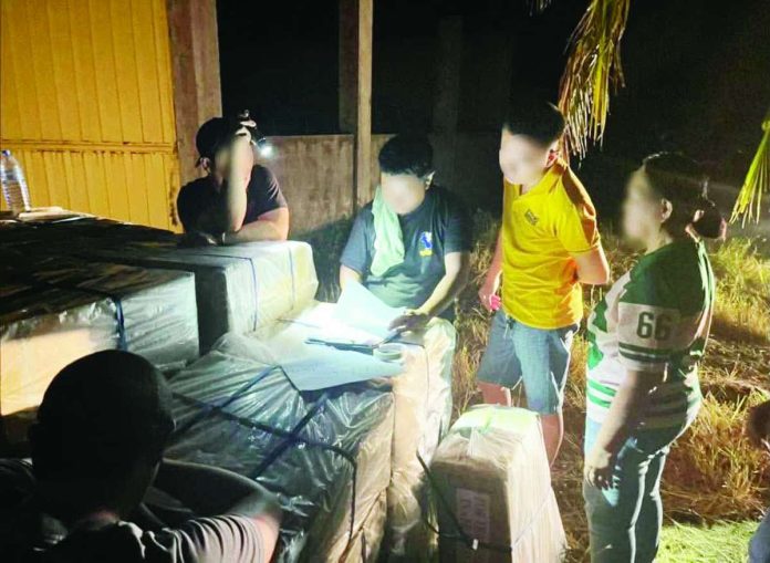 Escalante_cigars_2_copy_compressed_resized Police seized the 447 master cases of Cannon Menthol cigarettes worth an estimated P26.6 million during an intelligence-driven operation in Barangay Alimango, Escalante City, Negros Occidental on August 25. The cigarettes reportedly bore unauthorized tax seals and lacked required graphic health warning labels. PRO-NIR PHOTO
