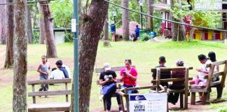 CONNECTED IN THE PINES. Visitors enjoy the cool, scenic surroundings of Bucari Pine Forest in Leon, Iloilo, now made more vistor-friendly with free Wi-Fi installed by the Department of Information and Communications Technology. The service gives tourists and the local community easier access to online information and digital services while helping promote Bucari, popularly known as the “Little Baguio of Iloilo”, as a premier tourism destination. DICT REGION 6
