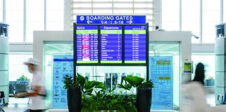 A flight information screen can be seen at the Ninoy Aquino International Airport. NAIA FACEBOOK PHOTO