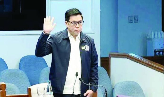 Office of the Vice President assistant chief of staff Lemuel Ortonio appears during Day 18 of Vice President Sara Duterte-Carpio’s impeachment trial on Aug. 25, 2026. Ortonio was declared by the impeachment court as a hostile witness. PHOTO COURTESY OF SENATE OF THE PHILIPPINES/PRIB