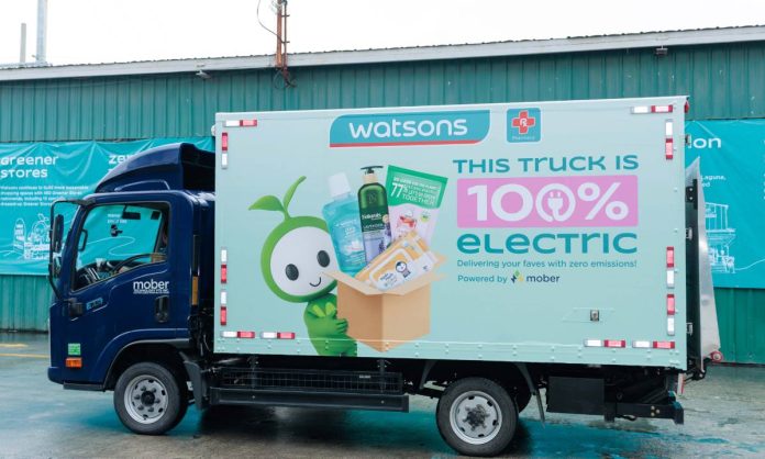 WatsonsXMober_06 Driving towards a greener future: Watsons Philippines takes sustainability on the road by partnering with Mober to introduce electric vehicles to its delivery operations.