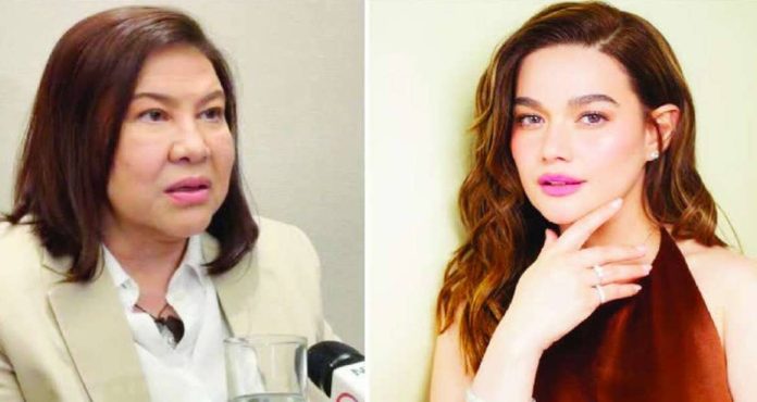 Bea Alonzo (right) and her former talent manager Shirley Kuan. CINEMA BRAVO FACEBOOK/@BEAALONZO INSTAGRAM PHOTOS