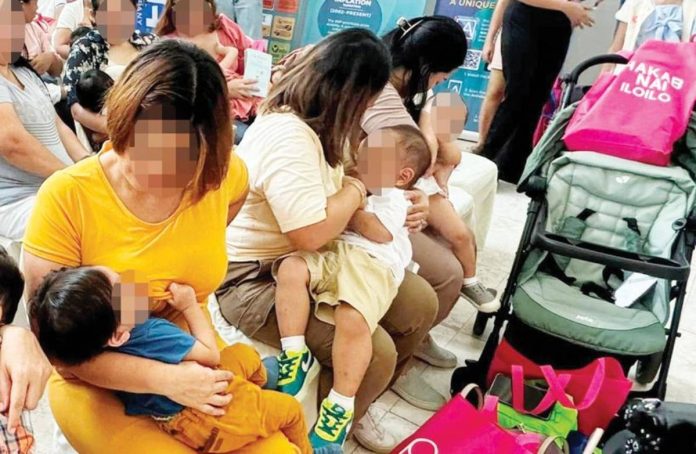 breastfeeding Mothers breastfeed their babies during a previous “Hakab Na! Iloilo” gathering promoting breastfeeding as a natural, healthy and socially accepted way of nourishing infants. Organizers expect around 100 mothers to join this year’s event on August 15 in Pavia, Iloilo.