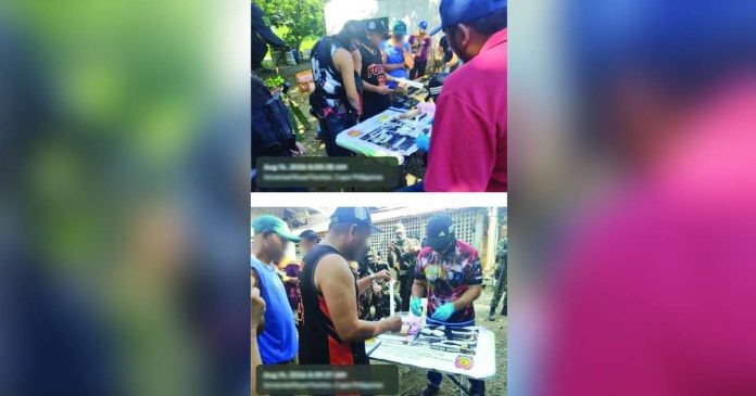 Authorities displayed the 200 grams of suspected shabu with an estimated standard drug price of P1,360,000 recovered during an anti-illegal drug operation in Barangay Bahit, Panitan, Capiz on August 14, 2026. PRO-6 PHOTO
