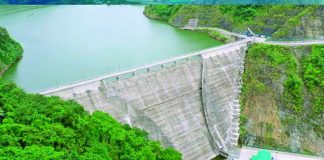 JALAUR MEGA DAM. This is an aerial view of the 109-meter-high Jalaur High Dam in Calinog, Iloilo, centerpiece of the Jalaur River Multipurpose Project Stage II. The Jalaur River for the People Movement is seeking an independent risk assessment and public disclosure of the reservoir’s emergency protocols, citing the need to prepare for potential hazards. JALAUR RIVER MULTIPURPOSE PROJECT STAGE II/FB PHOTO
