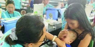 GIVE IT A SHOT. Young children receive their measles-rubella vaccines as health workers carry out the Measles-Rubella Supplemental Immunization Activity (MR-SIA) in Iloilo. The province aims to immunize 172,360 children aged six months to 59 months from August 10 to 28, with 13,194 children already vaccinated on the first day of the campaign. Parents and caregivers are urged to bring eligible children to designated vaccination sites as health authorities work to close immunity gaps against measles and rubella. PHOTO COURTESY OF DUEÑAS MUNICIPAL HEALTH OFFICE / SAN MIGUEL PRIMARY CARE FACILITY