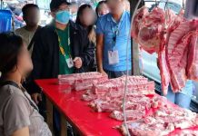 CHECK MEAT CERTIFICATE, NOT JUST PRICE – NMIS; Consumers urged to verify pork as ASF threat persists MARKET INSPECTION. Personnel of the National Meat Inspection Service (NMIS) Region 6 conduct a meat safety inspection at a public market to verify that meat products being sold are properly inspected, fit for human consumption, and compliant with food safety regulations under the agency's #SafeMeatForAll campaign.