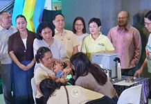 Family action to stop measles spread pressed; Free vaccination of Iloilo children aged six to 59 months from Aug. 10 to 28 LIGTAS TIGDAS. A child receives a measles-rubella vaccine during the launch of Iloilo Province’s supplemental immunization campaign at the Provincial Capitol. Health officials are urging parents to bring children aged six to 59 months to their nearest health centers for free vaccination from Aug. 10 to 28. PHOTOS FROM BALITA HALIN SA KAPITOLYO