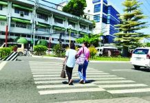 Faded pedestrian lanes put lives at risk; LTO-6 presses Public Works reg’l office to repaint crossings Road safety is also being compromised by pedestrian lanes whose markings have become so faded that motorists may have difficulty seeing them from a distance, according to the Land Transportation Office. Photo shows pedestrians crossing a pedestrian late on Bonifacio Drive, Iloilo City. IME SORNITO/PN