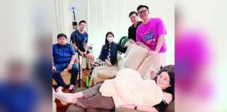 Kris Aquino with her son Bimby and their friends. @krisaquino/Instagram photo