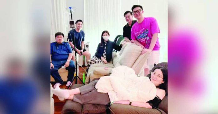 Kris Aquino with her son Bimby and their friends. @krisaquino/Instagram photo