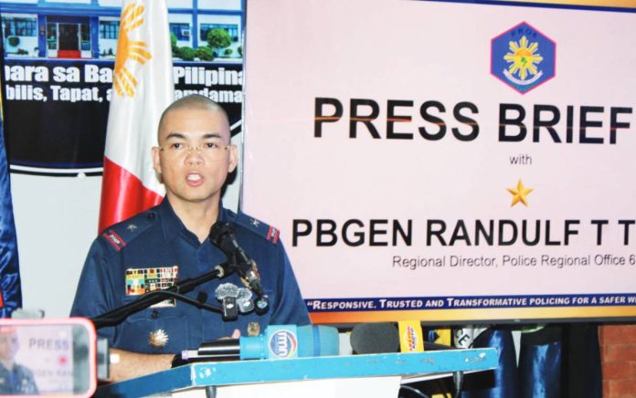neljoy_focus_copy_resized “Our efforts are yielding results, but we must not become complacent,” says Brigadier General Randulf T. Tuaño, director of the Police Regional Office 6. ALLEN ANIMAS/PN