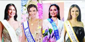 Supra stunners (from left) Alethea Ambrosio, Katrina Llegado, Pauline Amelinckx and Tarah Valencia. INQUIRER.NET/ARMIN P. ADINA PHOTO