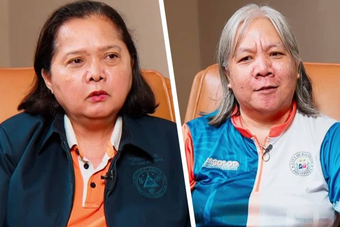 pornan-quiro Bacolod City Mayor Greg Gasataya has appointed Dr. Anna Maria Laarni Pornan (left) as City Disaster Risk Reduction and Management Officer and Maricar Quiro (right) as City Agriculturist, granting them permanent leadership of the City Disaster Risk Reduction and Management Office (CDRRMO) and the City Agriculture Office (CAO), respectively, as part of the city government's efforts to strengthen public service delivery and the implementation of development programs. SCREENGRAB FROM BCCO-PIO
