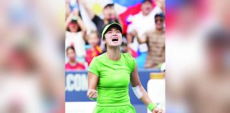 Alexandra Eala celebrates after winning the Mubadala DC Open title, a career-defining victory that propelled the Filipina into the WTA Top 20 ahead of her doubles reunion with Venus Williams at the National Bank Open in Toronto. PHOTO COURTESY OF MUBADALA DC OPEN