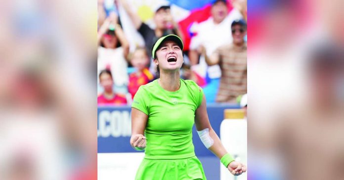 sports Ea_compressed_superimposed Alexandra Eala celebrates after winning the Mubadala DC Open title, a career-defining victory that propelled the Filipina into the WTA Top 20 ahead of her doubles reunion with Venus Williams at the National Bank Open in Toronto. PHOTO COURTESY OF MUBADALA DC OPEN