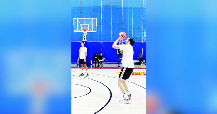 sports Kai_compressed_superimposed Kai Sotto joins Gilas Pilipinas in practice as the national team prepares for its crucial FIBA Basketball World Cup Asian Qualifiers against Jordan and Iran. SBP