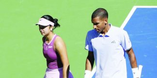 Alexandra Eala and partner Felix Auger-Aliassime bowed to Ukraine’s Elina Svitolina and France’s Gael Monfils in the round of 16 of the US Open mixed doubles. REUTERS