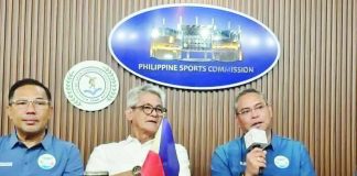 Philippine Aquatics Inc. officials discuss preparations and safety measures for the 4th Southeast Asia Open Water Swimming Championships, set from Aug. 21 to 23 at Boracay Newcoast in Malay, Aklan. PSA PHOTO