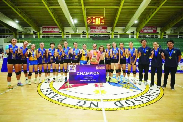 sports_CPU_compressed_resized Central Philippine University Golden Lions celebrate after capturing the women’s championship of the 2026 V-League Visayas at the City of Passi Arena. CPU also ruled the men’s division to complete a championship sweep. PHOTO COURTESY OF V-LEAGUE