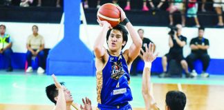 Iloilo United Royals’ Paul Sanga pulls up for a shot during an MPBL game. The league’s legal team is continuing its investigation into the defunct Iloilo franchise over suspected game-fixing and other alleged violations. MPBL PHOTO