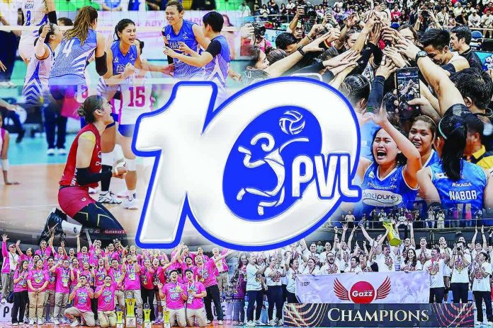 NEW LOOK FOR A NEW DECADE. The Premier Volleyball League unveils its redesigned logo ahead of its milestone 10th season, which opens on Oct. 10, 2026. The new visual identity symbolizes the league's strength, depth and stability after a decade of growth. PVL
