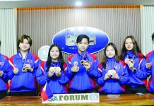 Members of the Philippine junior fencing team pose after competing in the 2026 Southeast Asian Fencing Federation Championship in Kuala Lumpur, Malaysia, where eight Filipino fencers won individual medals and boosted their ranking points for next year’s Asian and World Junior and Cadet Championships. PSA