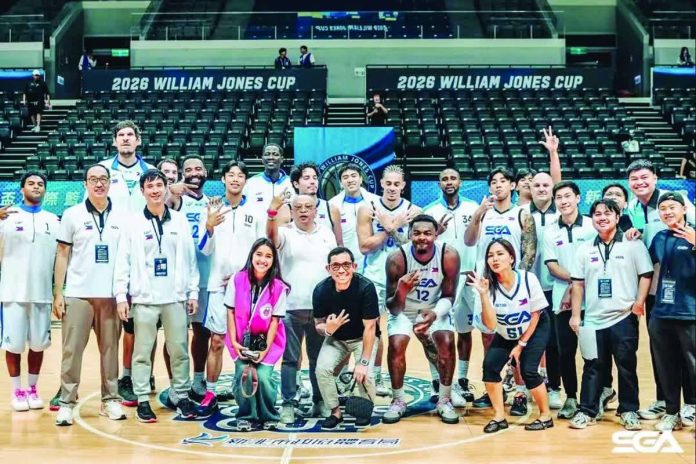sports_SGA_copy_compressed_resized Members of Strong Group Athletics-Pilipinas pose for a photograph at the close of their 2026 William Jones Cup campaign in New Taipei City, Taiwan. SGA PHOTO