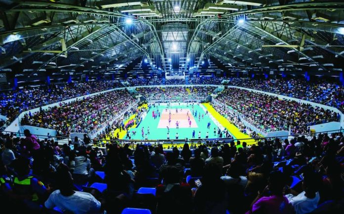 More than 7,000 volleyball fans pack the Victorias City Coliseum in Negros Occidental for the final stop of the Premier Volleyball League On Tour. GRID SPORTS ATHLETIC PHOTO