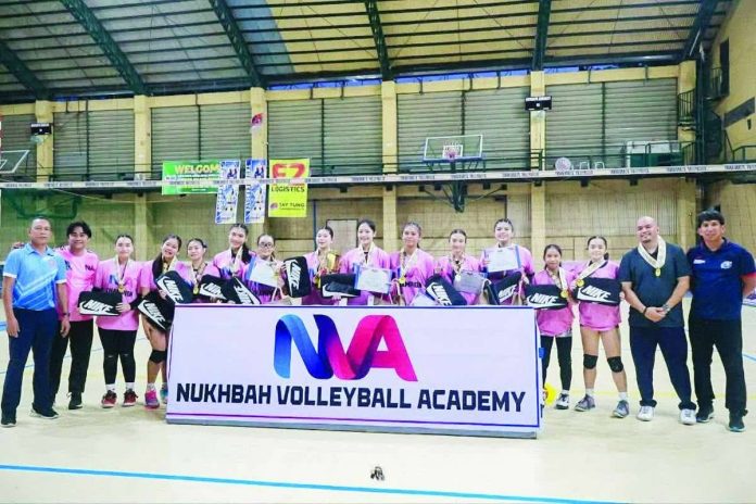 sports_Tay_compressed_resized Members of the Bacolod Tay Tung High School Thunderbolts celebrate their championship campaign in the 2nd Nukhbah Volleyball Academy U16 Girls Tournament. PHOTO COURTESY OF JOSE MONTALBO