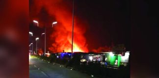 A fire damages several houses in Purok San Jose 2, Barangay Sum-ag, Bacolod City, late Tuesday night, September 1, displacing 18 families or 83 individuals. Nine houses were totally destroyed while five others were partially damaged. iFM PHOTO