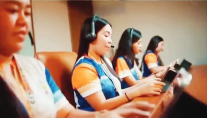 Personnel of the Bacolod City Government man the newly launched BCD Hotline, (034) 479-6100, which provides residents with a centralized channel for inquiries, concerns and requests involving various city government services. The hotline operates seven days a week, from 6 a.m. to 11 p.m. SCREENGRAB FROM BCCO-PIO