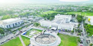 An aerial view of the Bacolod City Government Center and Heritage Plaza in Bacolod City, Negros Occidental, shows the ongoing redevelopment of the area as of July 2026. TIEZA FB PHOTO