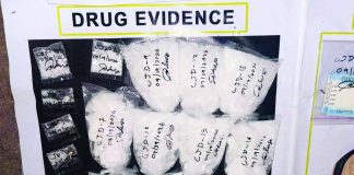 Police displayed approximately 1,000 grams of suspected shabu worth P6.8 million seized during a buy-bust operation in Barangay 31, Bacolod City, on September 19. 