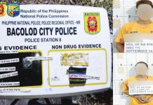 P136K worth of ‘shabu’ seized in Bacolod Police officers displayed the suspected shabu and other evidence seized during an anti-drug operation that resulted in the arrest of two men at Purok Mahigugma-on, Barangay Tangub, Bacolod City on Sept. 14, 2026. The seized drugs were estimated by police to be worth P136,000. BCPO PHOTO