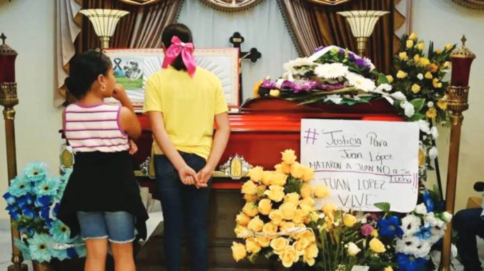 Colombia Relatives and friends attend the wake of murdered environmentalist Juan Lopez in Tocoa, Honduras, on September 15, 2024. López was one of the environmentalists killed in Latin America recent years. The anti-mining activist was shot in Honduras in 2024. ORLANDO SIERRA/AFP VIA GETTY IMAGES