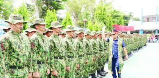 The 279 newly appointed patrolmen and patrolwomen during their oath-taking and turnover ceremony under the 2026 Attrition and Regular Recruitment Program at Camp Alfredo M. Montelibano Sr. in Bacolod City on September 16, 2026. PRO-NIR PHOTO