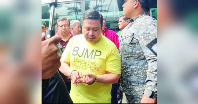 Nation Jinggoy copy_compressed_superimposed Sen. Jinggoy Estrada faces plunder and graft charges over an alleged P500-million flood control kickback scheme. ESTRADA