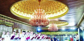 President Ferdinand R. Marcos Jr. (right) on Tuesday urged newly promoted Philippine Coast Guard flag officers to lead with courage and integrity as they take on greater responsibilities in protecting Filipinos and the country’s waters. PCO